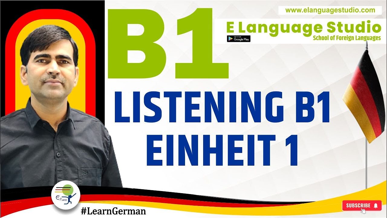Learn German | Listening B1 Einheit 1 - YouTube
