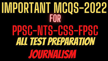 Important Mcqs Journalism/Mass Communication for All Exams (Must Prepare)