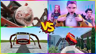 Choo Choo Charles 🆚 KPOP Demon Hunters 🆚 Bus Eater 🆚 Spider McQueen EXE 💥 Tiles Hop EDM Rush