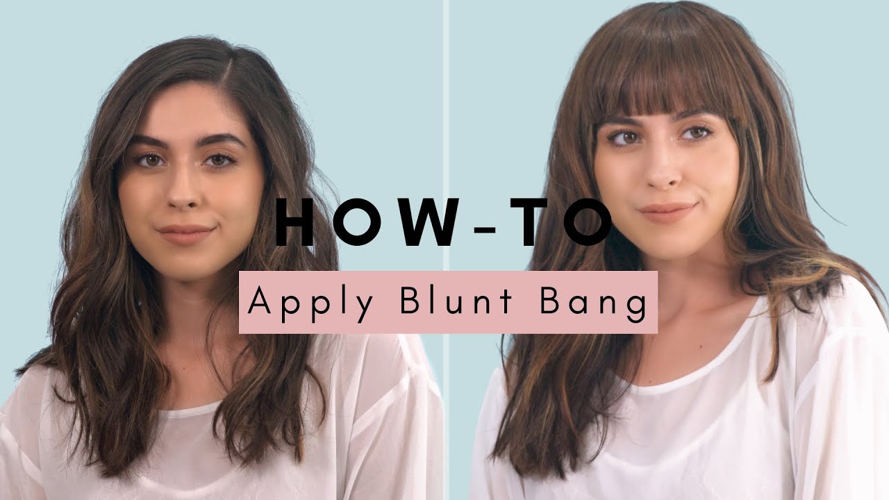 How-to Apply Clip-in Bangs | Blunt Bang by The Hair Shop - YouTube
