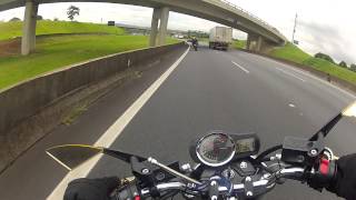 BANDIT 650N - TOP SPEED E PORRADA NO CONE DE CONCRETO