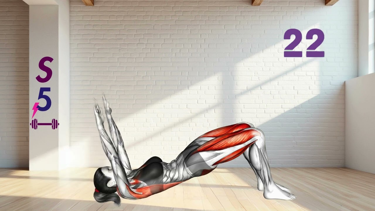 5-Minute Glute Workout 🍑 Lift, Tone & Sculpt Your Booty | No Equipment at Home