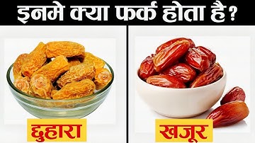 खजूर और छुहारा में क्या फर्क होता है? "Dates vs. Dry Dates: What