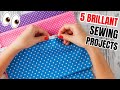 5 Sewing Projects To Make In Under 10 Minutes |sewing projects ✂️🧵