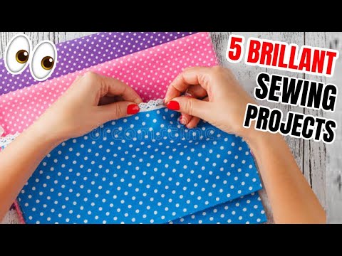 5 Sewing Projects To Make In Under 10 Minutes |sewing projects ✂️🧵