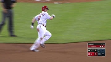 PIT@CIN: Barnhart smashes a triple to center