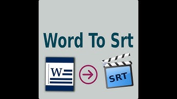 how to convert Word docx To Srt file