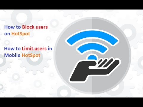 How To Block Users From Mobile Hotspot Set Limited Users Youtube