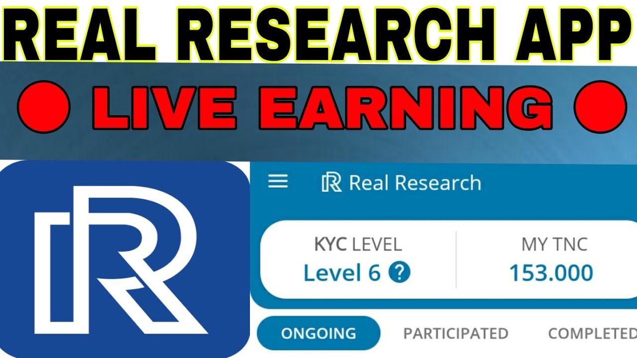 REAL RESEARCH APP UNLIMITED TRICK ■ REAL RESEARCH SURVEY APP ■ 👆👆