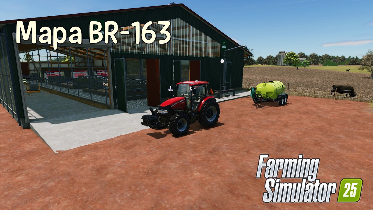 Dia de colher beterraba e cortar capim | Mapa BR-163 | Farming Simulator 25