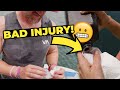 DRONE BLADES CUT MY HANDS and wife BREAKS HER TOE ON VACATION! 😬 😢