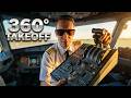 Real A321 Cockpit in 360° — Takeoff From Barnaul, Siberia ✈️