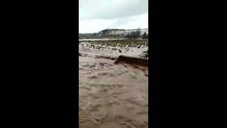 Bomba Meteorológica en España. Espectacular Inundación en La Ribera del Fresno, Badajoz