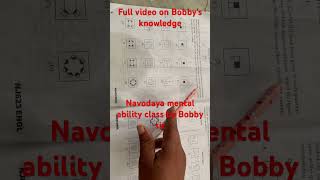 Navodaya English medium metal ability class by Bobby sir bobby class viral navodayaentranceexam