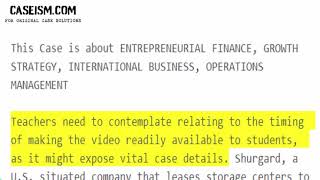 Shurgard Self-Storage: Expansion to Europe (Abridged)  Case Study Help - Caseism.com