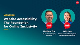 Webinar: Website Accessibility - The Foundation for Online Inclusivity