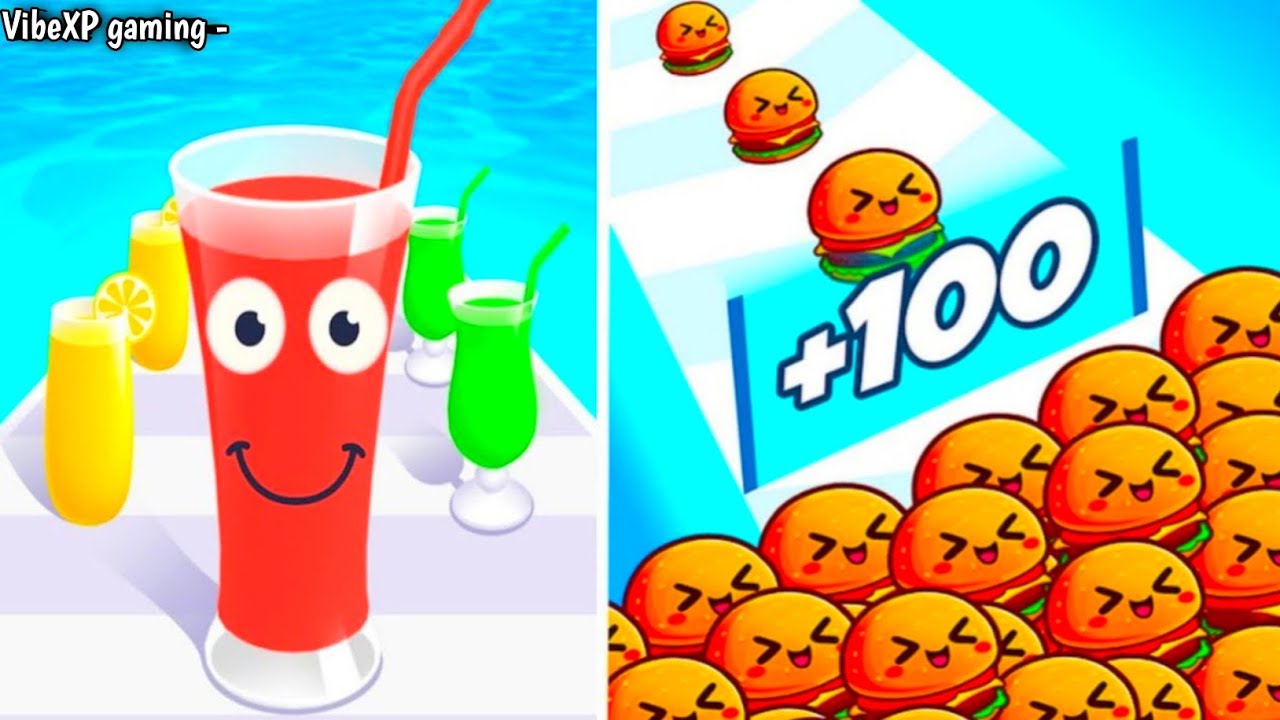 Juice Run vs Food Run Max Level Unlocked SpeedRun Gameplay Challenge Video.