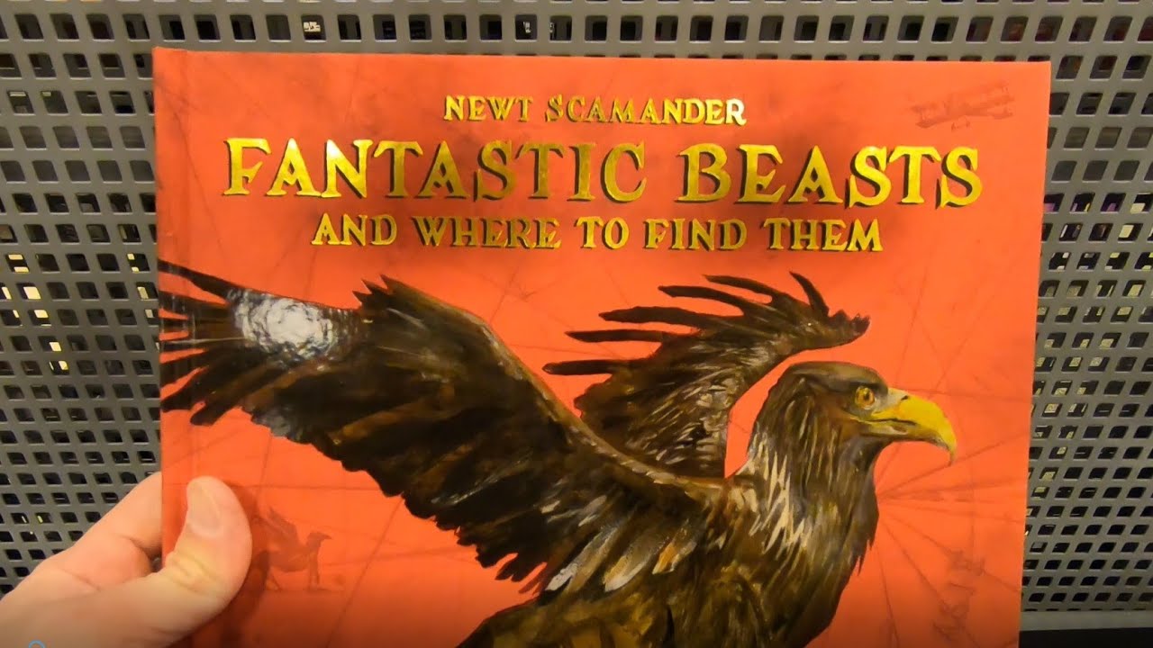 FANTASTICS BEASTS AND WHERE TO FIND THEM BOOK HARRY POTTER BOOKS CLOSE