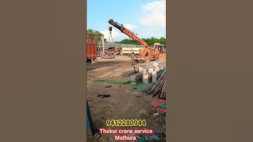 jhula parts loading by Hydra Crane 14XW 53Foot #crane #viral #construction #towercrane #excavator