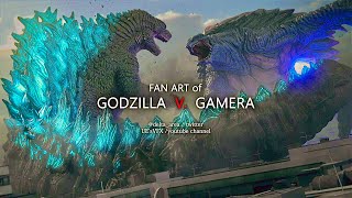 Godzilla Vs Gamera With Newly Added Sound Effects Epic Final Battle