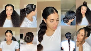 10 NATURAL HAIRSTYLES|Stretched hair