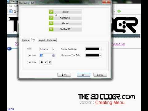 Bangla Tutorial Web Page Maker Creating Menu Navigation Bar