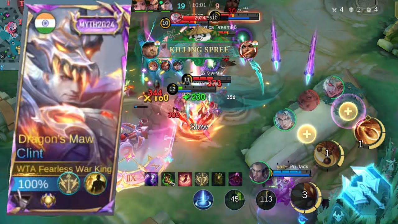 Clint CD reduction build means unlimited passive must watch gameplay -mlbbgameplay 