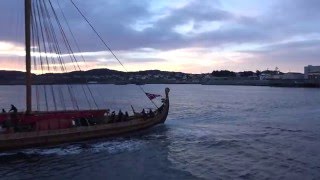The Real Viking Longship from The Odyssey Departs on a Transatlantic Voyage