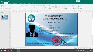 Cara Buat Kartu Siswa Menggunakan Ms. Office Publisher Cara Buat Kartu Siswa Menggunakan Ms. Office Publisher