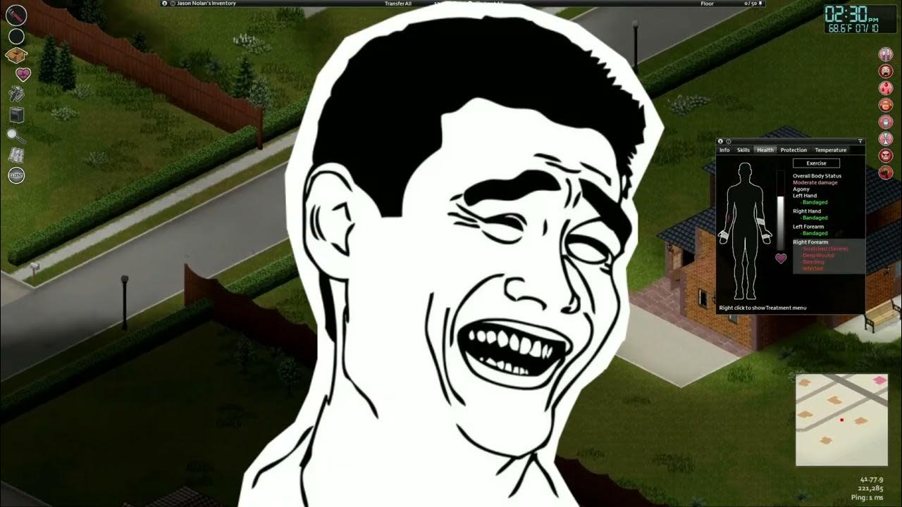 The edgiest way to level up FirstAid Project Zomboid Multiplayer