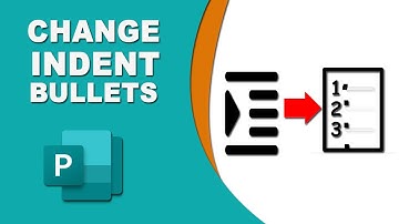 How to change indent of bullets in publisher