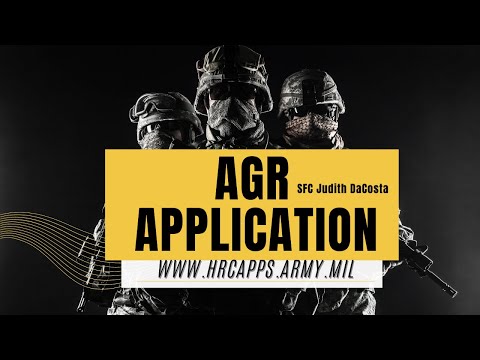 HOW TO APPLY FOR THE AGR PROGRAM