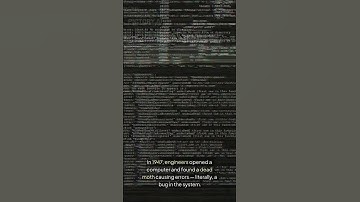 The First Computer Bug Was a Real Bug #shorts #facts