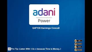 Adani Power Ltd Q4FY26 Earnings Concall