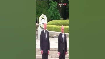 G7 Leaders Lay Wreath At Hiroshima Memorial | G7 Summit | G7 Leaders | #shorts | #g7summit