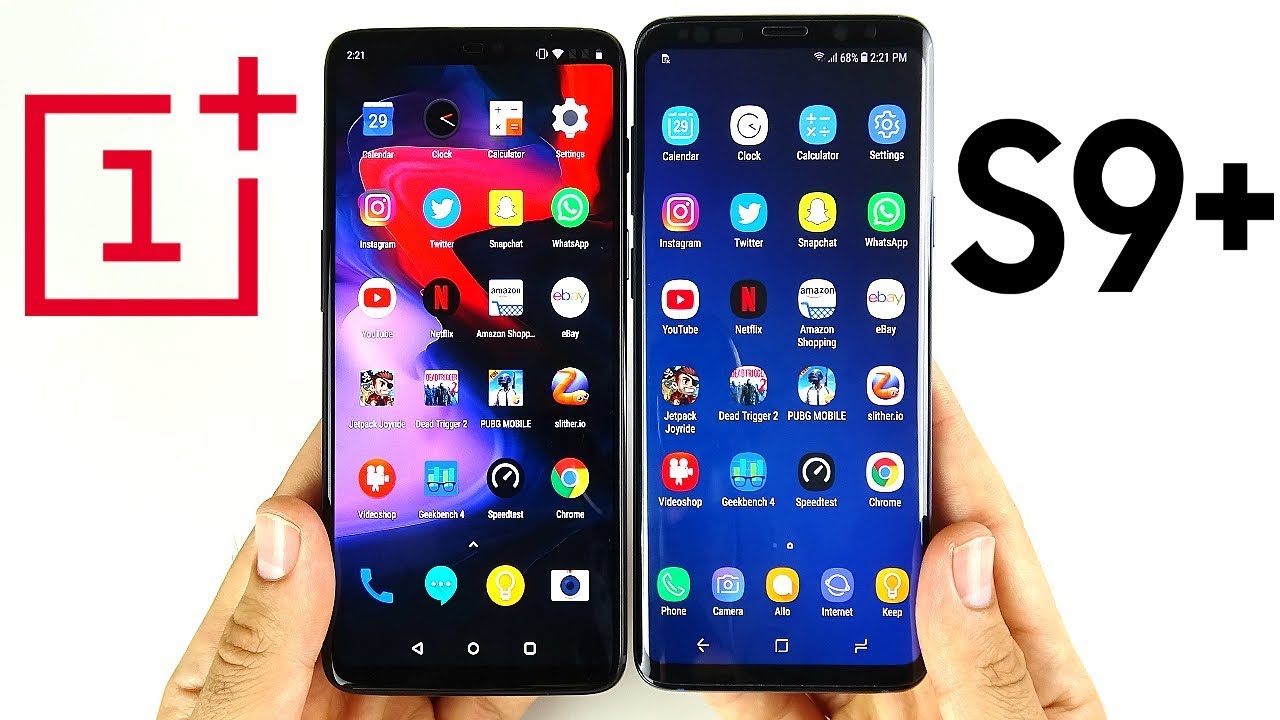 Oneplus 6 vs s9 plus speed test