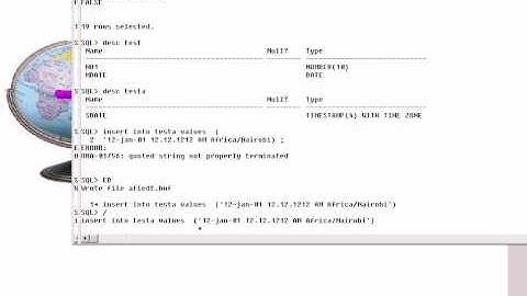 oracle globalization , timezone,  nls parameters ,oracle dba ,ocp