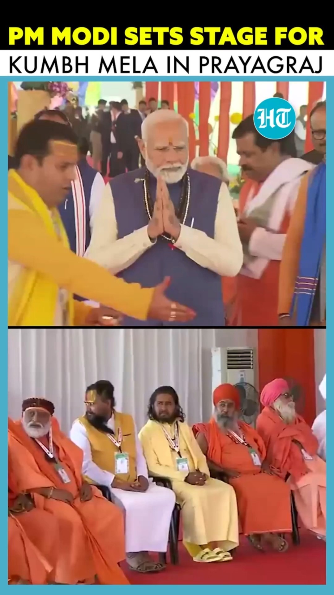 PM Modi Establishes Kumbh Kalash At Sangam \u0026 Reviews Development Projects In Prayagraj