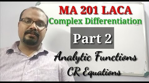 Analytic Functions | KTU S3 Mathematics | Module 1