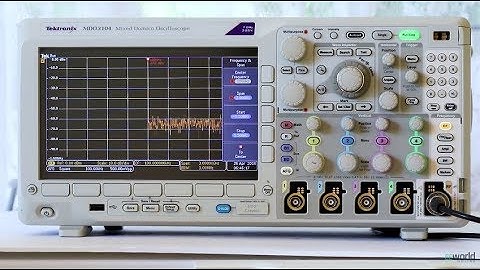 Frequency Menu in the MDO3000 Tektronix Oscilloscope