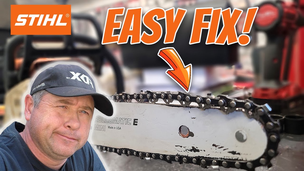 Chainsaw Chain Stuck? This Simple Trick Works Every Time! - YouTube