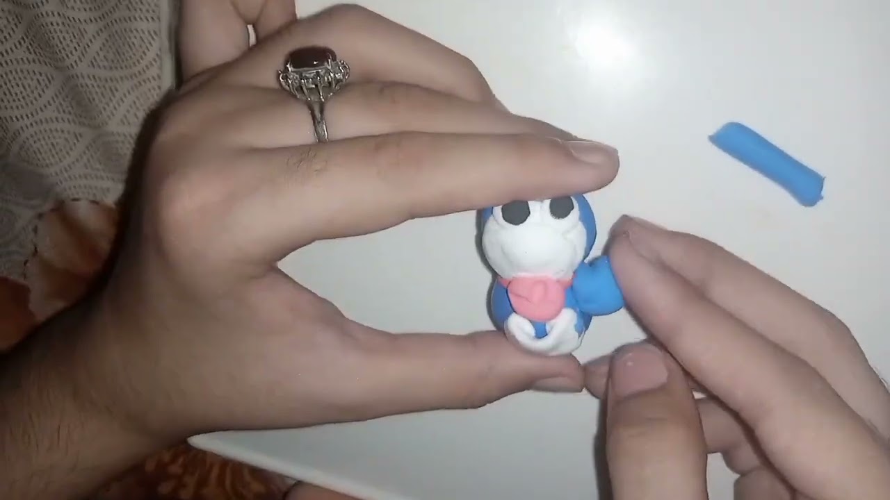 easy and beautiful clay Doraemon