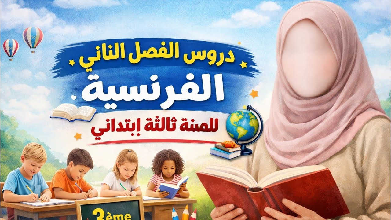 دروس الفصل الثاني في الفرنسية للسنة ثالثة ابتدائي 