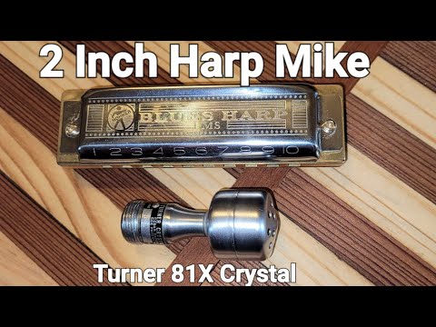 Vintage Turner 81X Crystal Harp Mike + Pignose Hog 20 Amp -Old Tiny Blues Hi Z Harmonica Microphone