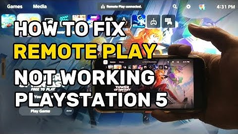 Hoe je Remote Play op je PS5 PlayStation 5 kunt oplossen