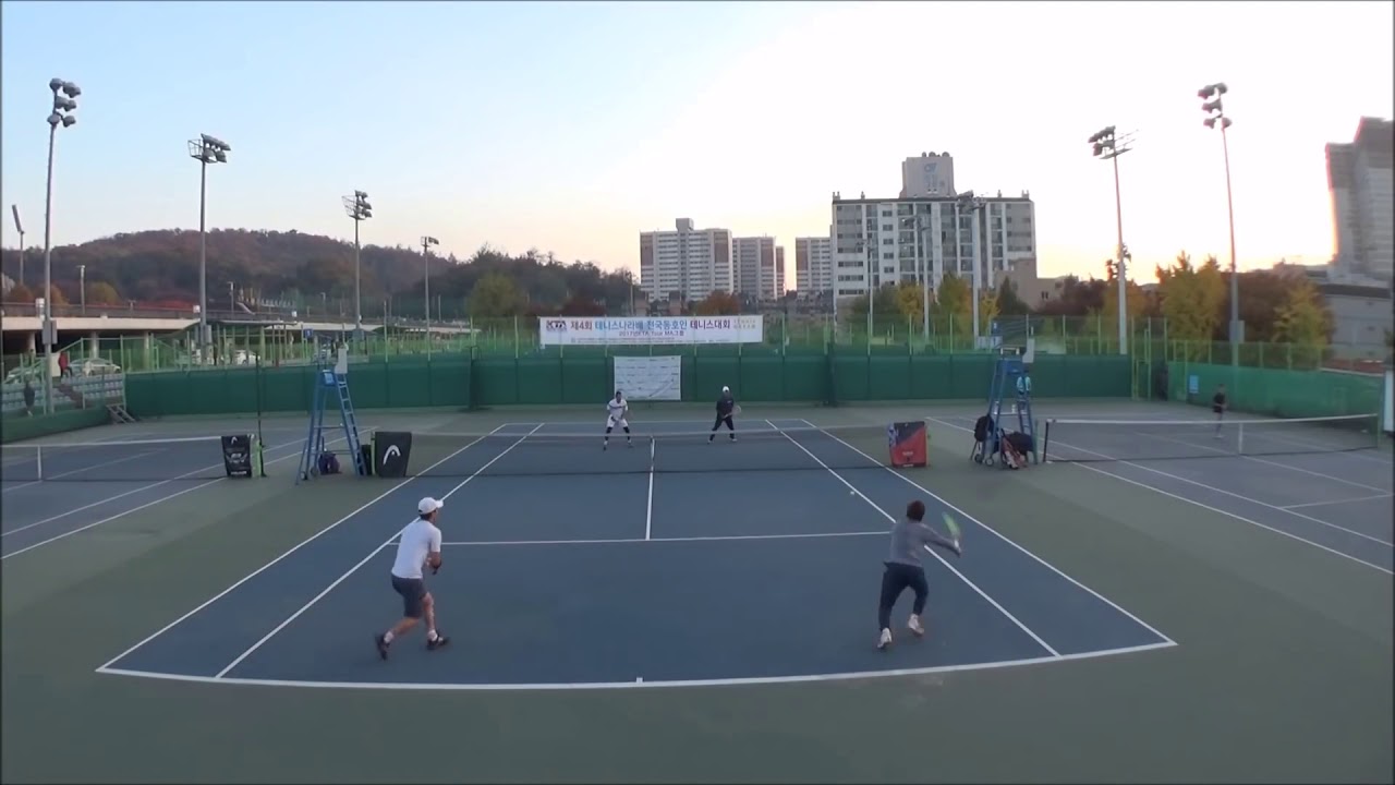 제4회테니스나라배지도자부 최환용 이영준 VS 배솔 이상구