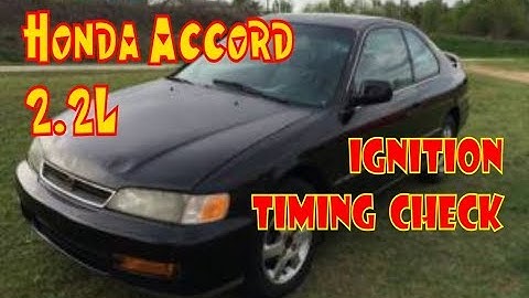 Honda Accord ignition timing check.  F22, DX, EX, LX