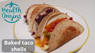 How to make taco shells from tortillas