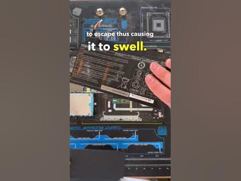 Why Do Batteries Swell? #shorts #pc #laptop #pcrepair - YouTube