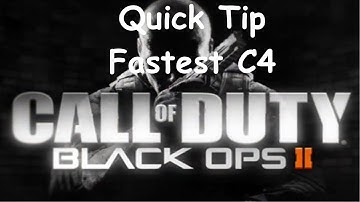 Black Ops 2 Quick Tip Fastest way to use C4